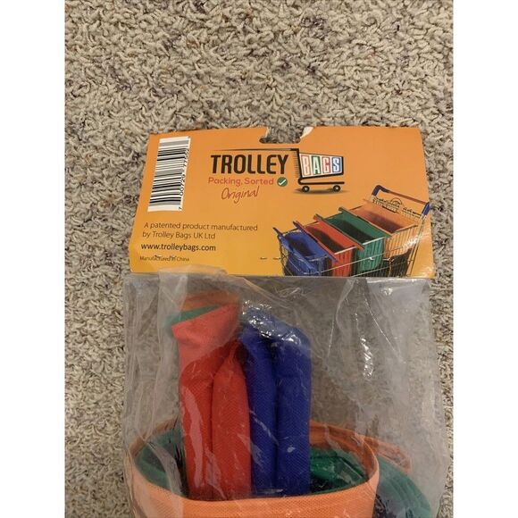 Reusable Trolley Shopping Cart Bags Grocery Organizer for Trolley Shopping Carts - Picture 4 of 9